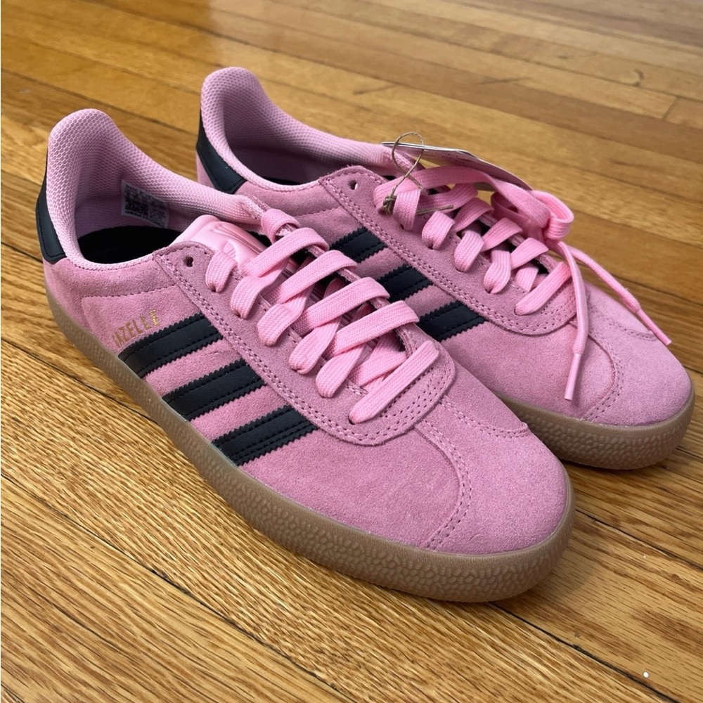 New Adidas Gazelle Pink Black 8 10